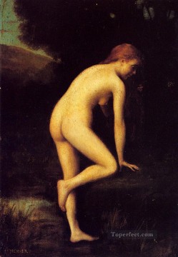 Jean Jacques Henner Painting - El bañista desnudo Jean Jacques Henner